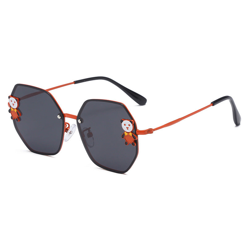 Gafas de sol de panda de dibujos animados para niños de resina al por mayor